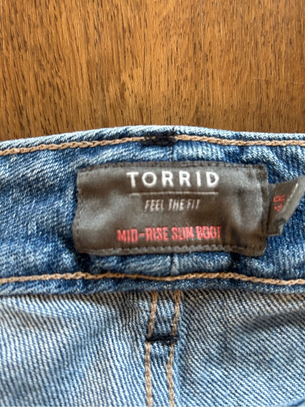 Torrid Slim Bootcut Jeans size 14R - Picture 3 of 4